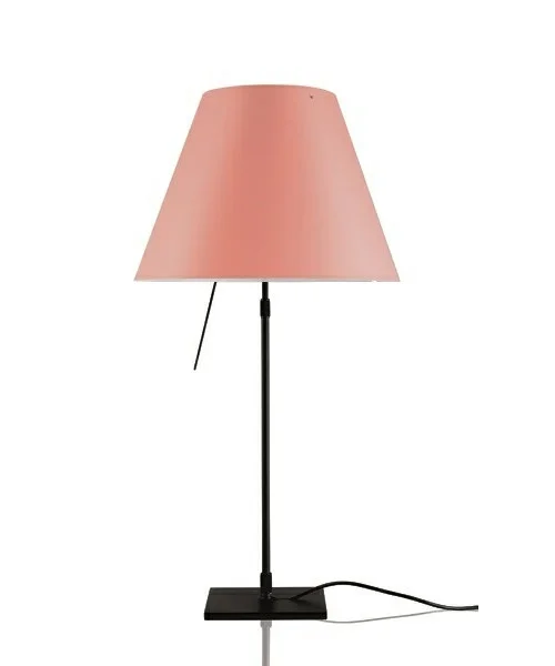 Luceplan - Costanza Lampe de Table avec Variateur Noir/Pêche