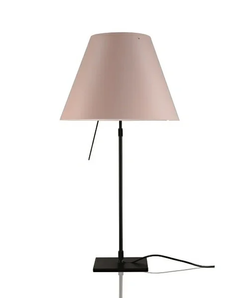 Luceplan - Costanza Lampe de Table avec Variateur Noir/Rose Pâle