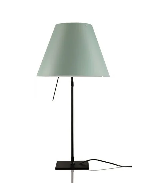 Luceplan - Costanza Lampe de Table avec Variateur Noir/Vert d'Eau