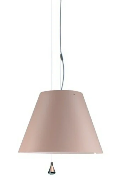 Luceplan - Costanza Suspension Haut/Bas Rose Pâle