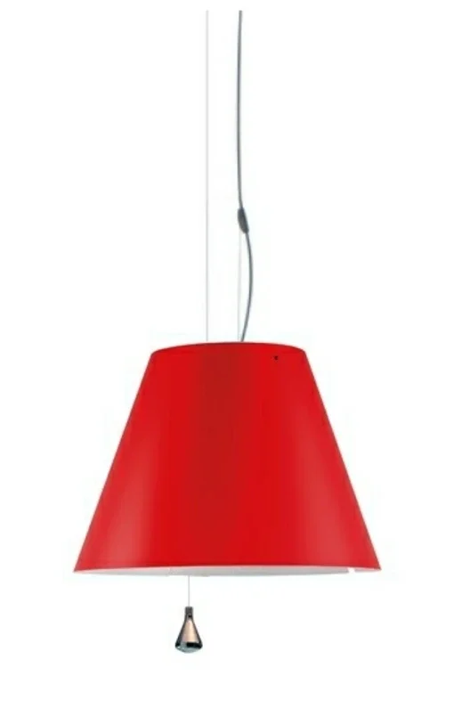 Luceplan - Costanza Suspension Haut/Bas Rouge Primaire