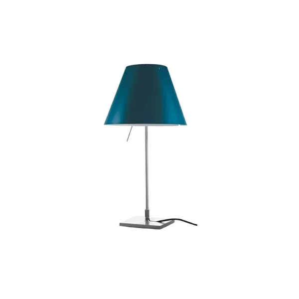 Luceplan - Costanzina Lampe de Table Bleu Pétrole