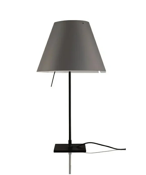 Luceplan - Costanzina Lampe de Table Noir/Gris Béton