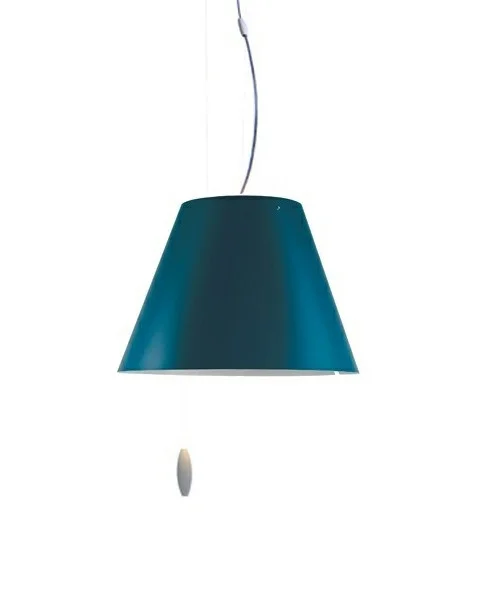 Luceplan - Costanzina Suspension Bleu Pétrole