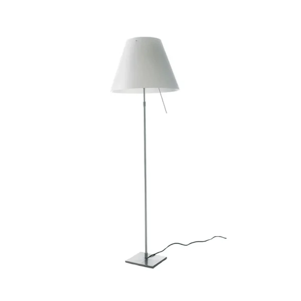 Luceplan - Grande Costanza Lampadaire d'Exterieur Pied Ordinaire Rouille/Off-White Luce