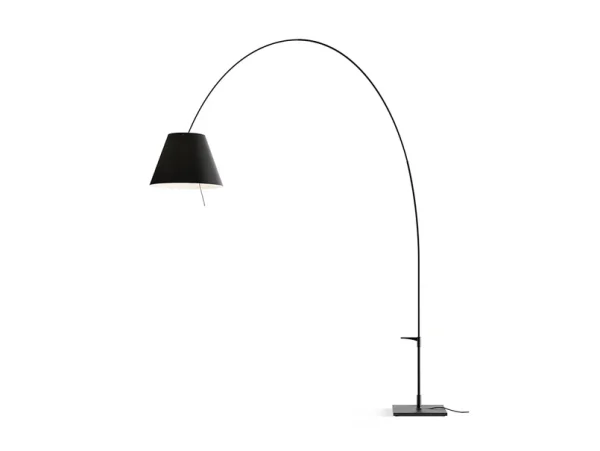 Luceplan - Lampadaire arqué Lady Costanza, à intensité variable, noir