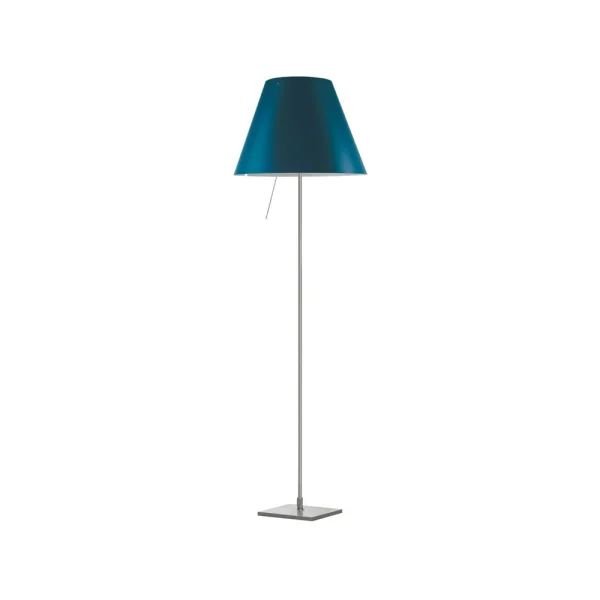 Luceplan Lampadaire Costanza D13 t.i.f. petroleum blue