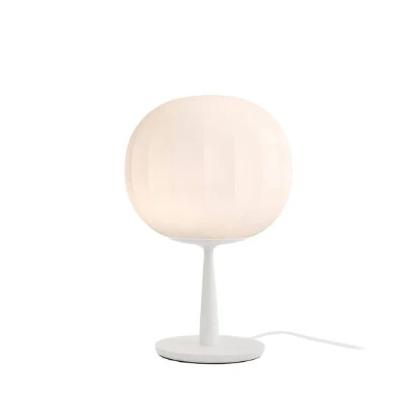 Luceplan Lampe de table Lita ø18 cm, structure blanche