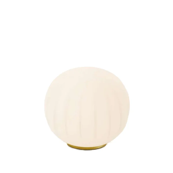 Luceplan Lampe de table Lita ø30 cm, socle en laiton