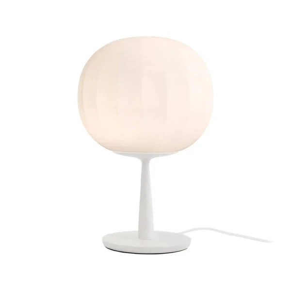 Luceplan Lampe de table Lita ø30 cm, structure blanche