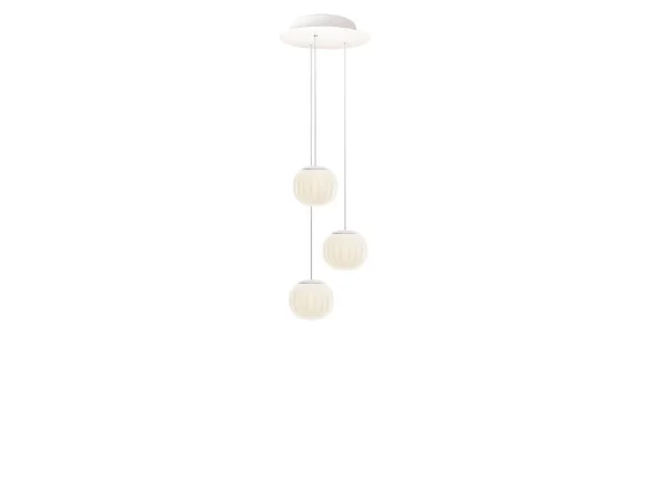 Luceplan - Lita Multiple Suspension Ø14 White Painted Alu/Opal