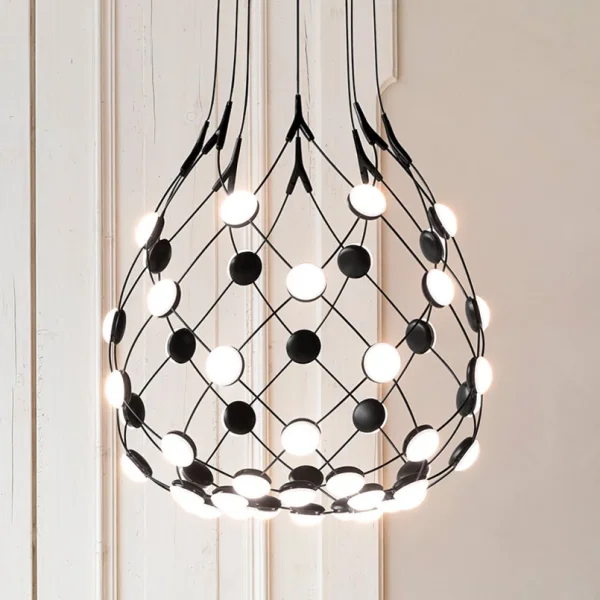 Luceplan - MESH suspension noir 50 cm