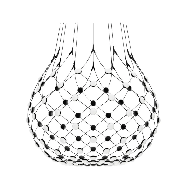 Luceplan - Mesh Suspension Ø100xH90 Phase 4m Black