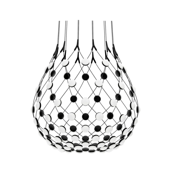 Luceplan - Mesh Suspension Ø80xH60 Phase 3m Black