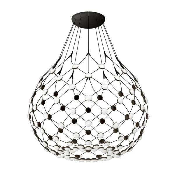 Luceplan - Suspension LED Mesh Wireless Ø 80 cm, à intensité variable, smart