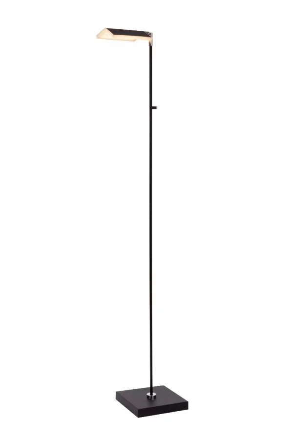 Lucide Aaron - lampadaire - 20 x 20 x 134 cm - 10W dim to warm LED inclus - noir