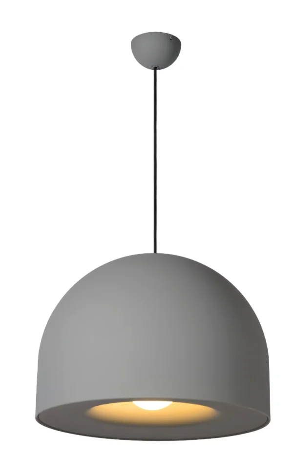 Lucide Akron - lampe suspendue - Ø 50 x 240 cm - gris