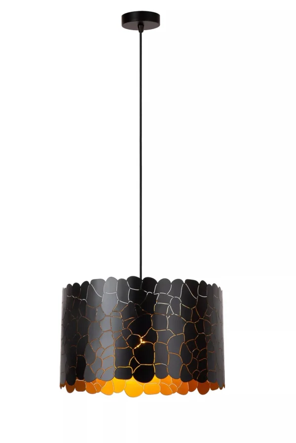 Lucide Almelo - lampe suspendue - Ø 40 x 155 cm - noir