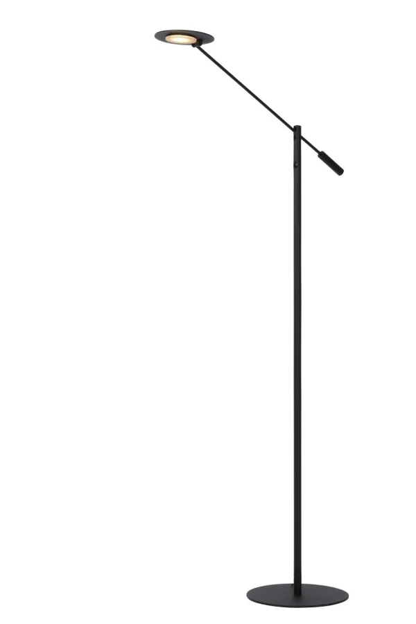 Lucide Anselmo - lampe de lecture - 25 x 25 x 140 - 9W LED inclus - noir