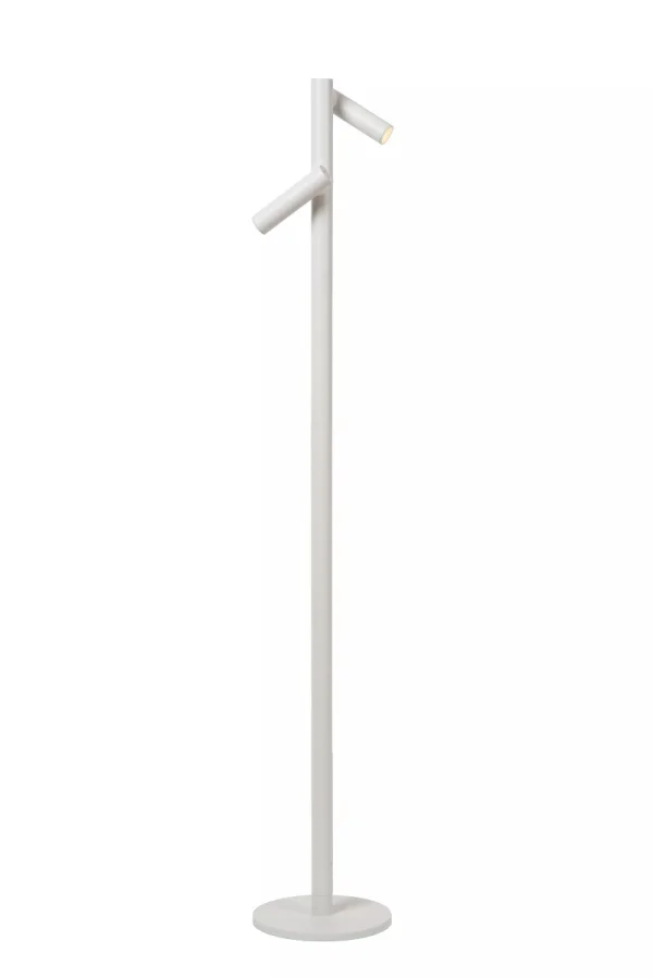 Lucide Antrim - Lampe de lecture rechargeable 2L - 3 x 20 x 120 cm - 2 x 2,2W LED dimmable inclus - IP54 - Avec station de charge sans fil - blanc