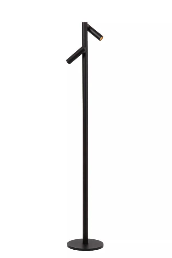 Lucide Antrim - Lampe de lecture rechargeable 2L - Ø 20 x 120 cm - 2 x 2,2W LED dimmable inclus - IP54 - Avec station de charge sans fil - noir