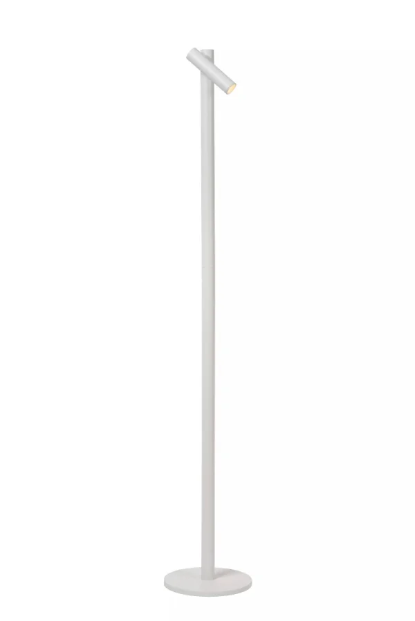 Lucide Antrim - Lampe de lecture rechargeable - 3 x 20 x 120 cm - 2,2W LED dimmable inclus - IP54 - Avec station de recharge sans fil - blanc