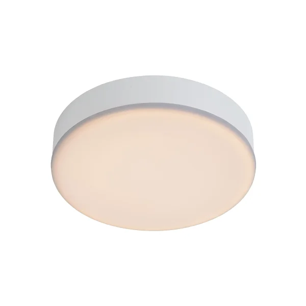 Lucide Ceres-LED - plafonnier de salle de bains - Ø 21,5 x 5 cm - 30W LED dimmable inclus - IP44 - blanc