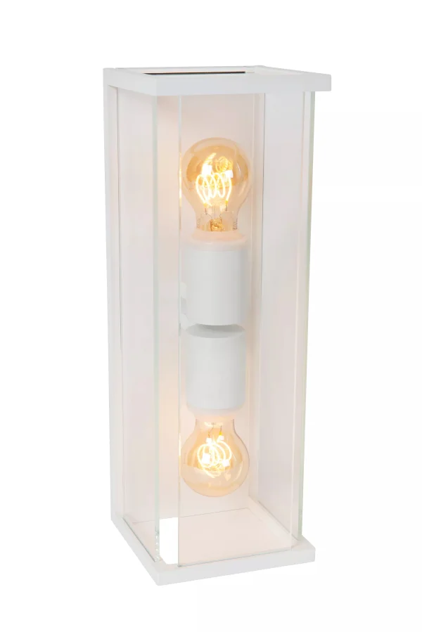 Lucide Claire - applique d'extérieur - 14 x 16 x 40 cm - IP54 - blanc