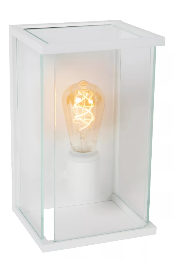 Lucide Claire - applique d'extérieur - 17,6 x 18 x 30 cm - IP54 - blanc