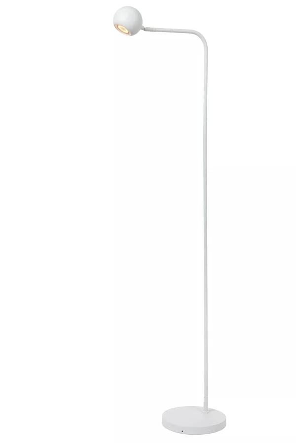 Lucide Comet - lampadaire rechargeable - 38,1 x 22 x 138 cm - 3 step dimmer - 3W dimmable LED inclus - blanc