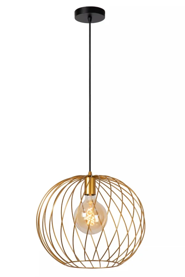Lucide Danza - lampe suspendue - Ø 40 x 165 cm - or