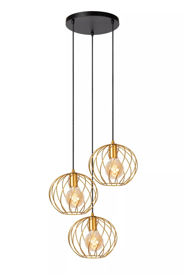 Lucide Danza - lampe suspendue - Ø 50 cm x 165 cm - or