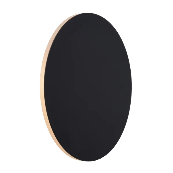 Lucide Eklyps LED - applique murale - Ø 25 x 3 cm - 8W LED inclus - noir