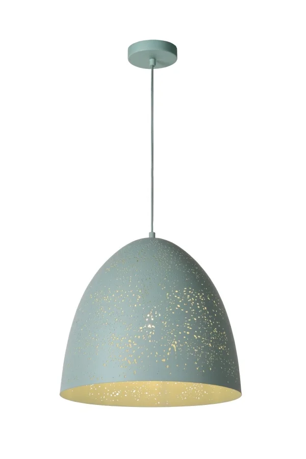 Lucide Eternal I - lampe suspendue - Ø 40 x 166 cm - bleu pastel