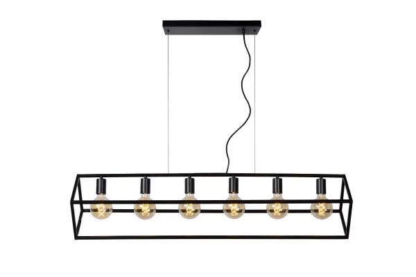 Lucide Fabian - lampe suspendue - 120 x 25 x 161 cm - noir