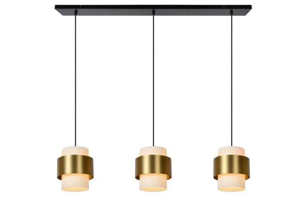 Lucide Firmin - lampe suspendue - 110 x 20 x 150 cm - or mat/laiton