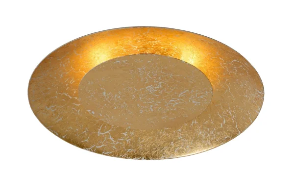 Lucide Foskal - plafonnier - Ø 34,5 x 7,3 cm - 12W LED inclus - laiton