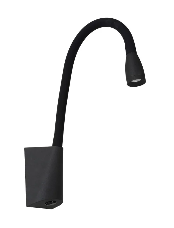 Lucide Galen-LED - lampe de chevet - 62 x 35 x 25 cm - 3W LED inclus - noir