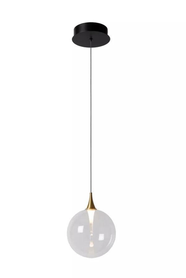 Lucide Gisela - lampe suspendue - Ø 16 x 150 cm - 5W LED inclus - transparent