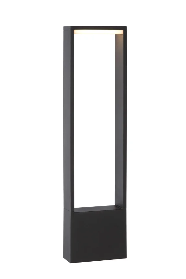 Lucide Goa - lampe de jardin - 15 x 6 x 60 cm - 6,5W LED inclus - IP54 - anthracite