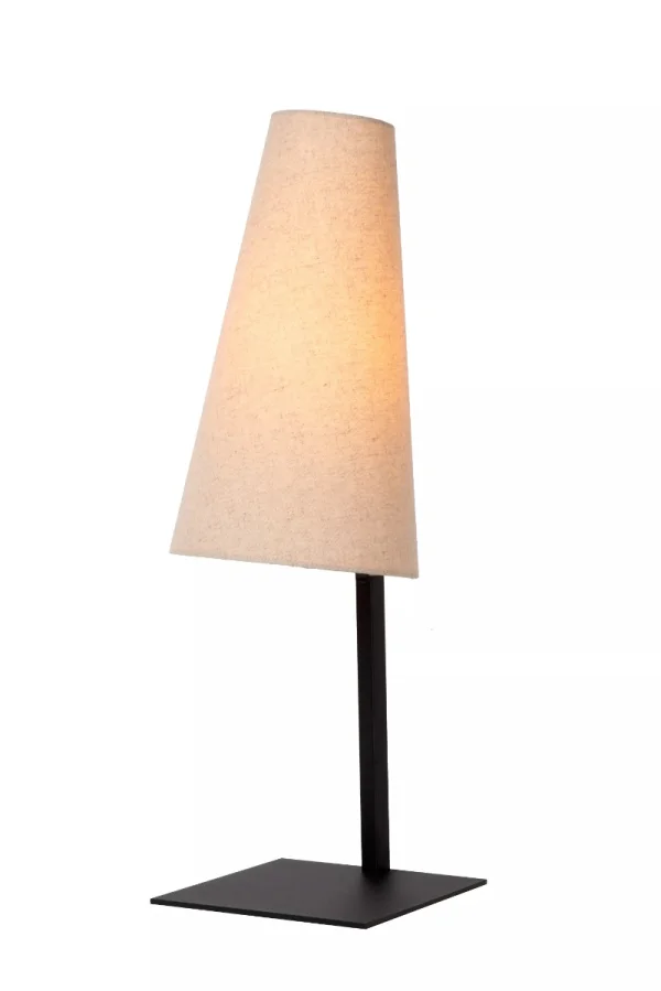 Lucide Gregory - lampe à poser - Ø 18 x 56 cm - beige