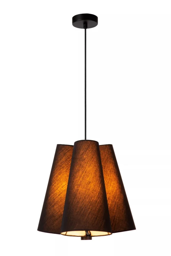 Lucide Gregory - lampe suspendue - Ø 34,3 x 165 cm - noir