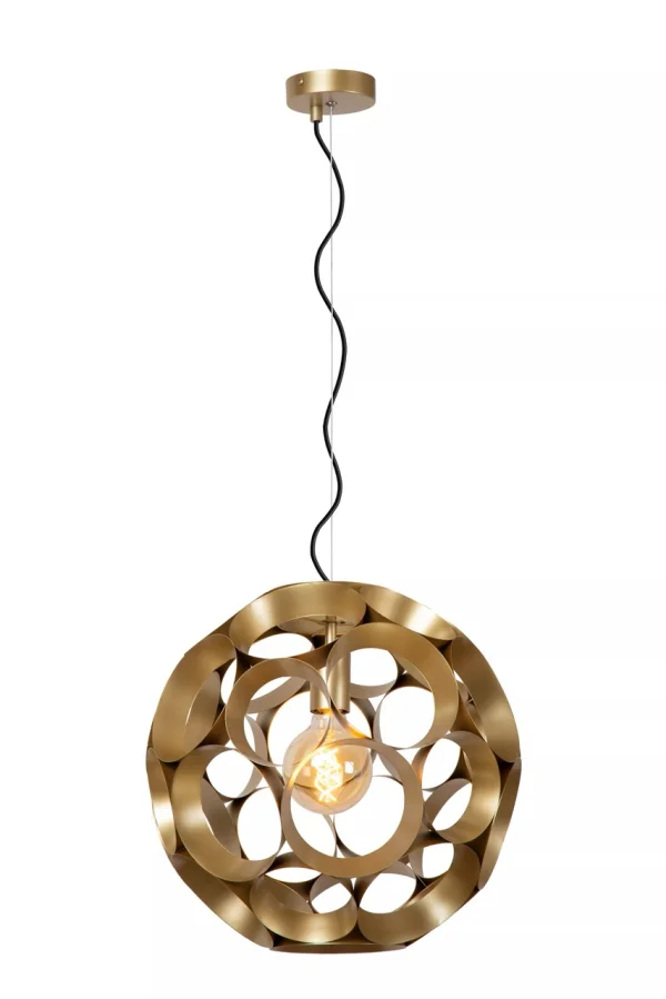 Lucide Hannelore - lampe suspendue - Ø 40 x 170,8 cm - or