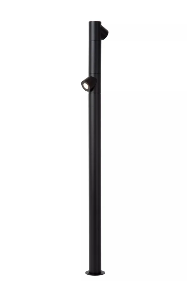 Lucide Ibamba - lampe de jardin - 10 x 11,6 x 100 cm - 2 x 6W LED inclus - IP65 - noir