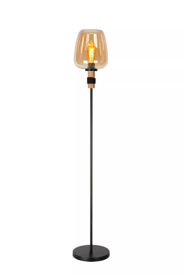 Lucide Ilona - lampadaire - Ø 34 x 150 cm - noir