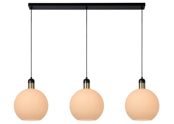 Lucide Julius - lampe suspendue - 105 x 28 x 165 cm - opale