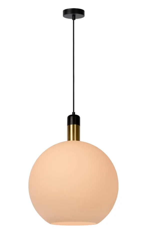 Lucide Julius - lampe suspendue - Ø 40 x 182 cm - opale
