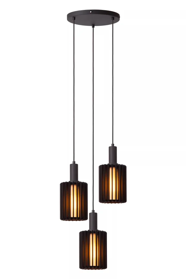 Lucide Lambres - lampe suspendue - Ø 40 x 164 cm - noir