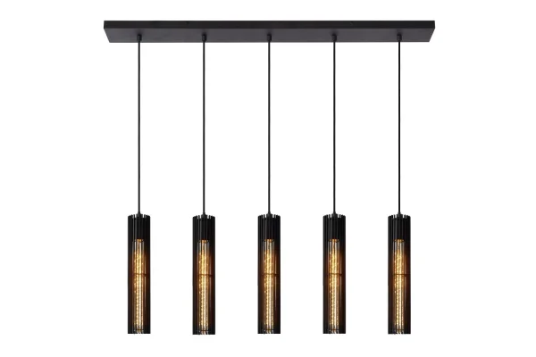 Lucide Lionel - lampe suspendue - 100 x 11 x 180 cm - noir