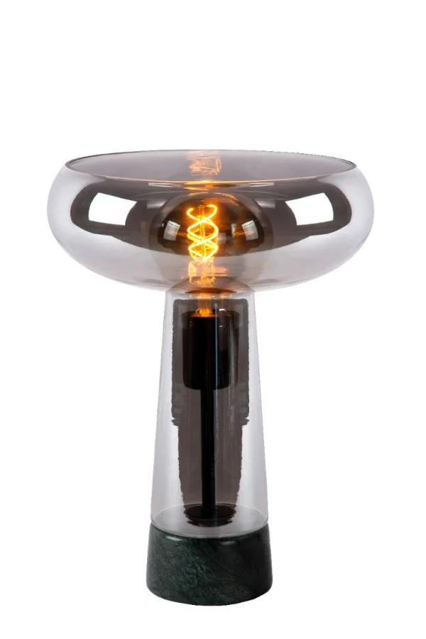 Lucide Listelle - lampe à poser - Ø 28 x 34,5 cm - fumé